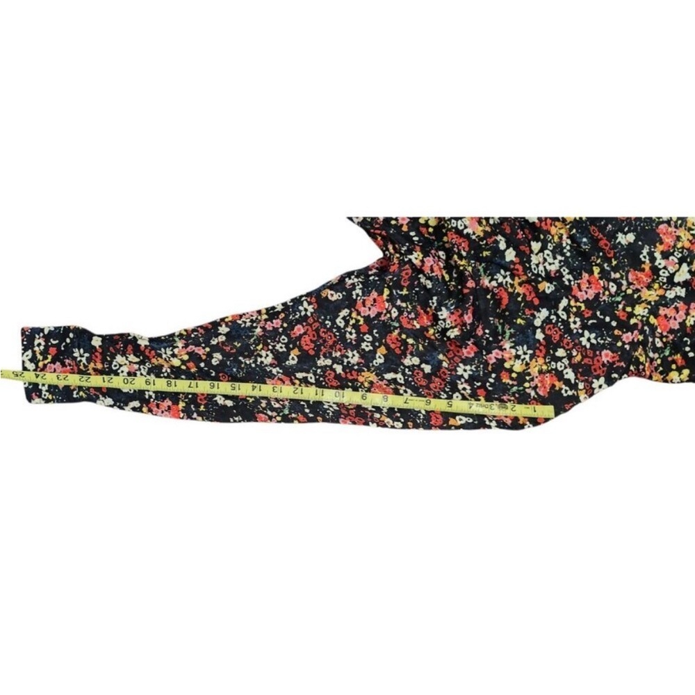 Something Navy Meadow Mock neck Multicolor Floral Long Sleeve Dress Size XS - Picture 14 of 15